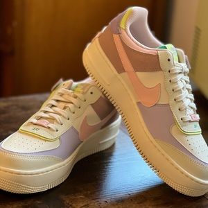 Neon/White Air Force 1